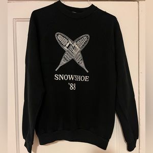 XL Black vintage crewnneck